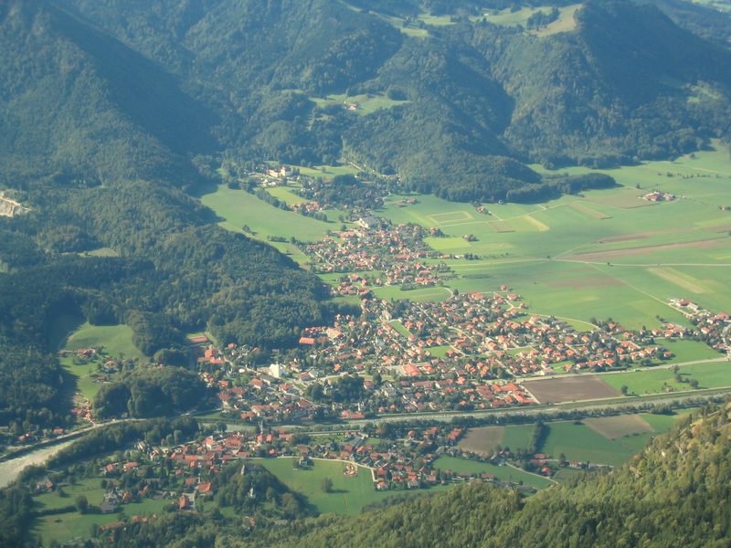 Marquartstein from Schnappenberg