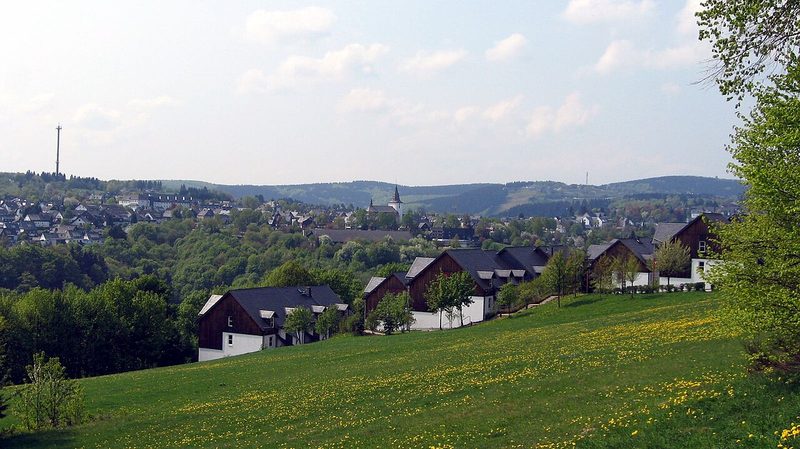 Blick auf Winterberg im Rothaargebirge